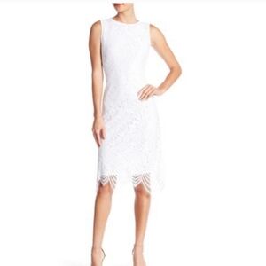 Sharagano white azalea dress size 10